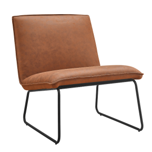 Fauteuil James – Microleder Cognac