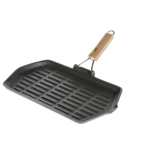 Mustang Gietijzeren Grill Pan Met Handgreep
