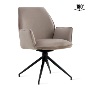 Eetkamerstoel Jill – Velvet Taupe