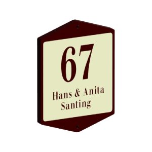 Huisnaambordje Retro  look – 170×120 mm. (art. 511)