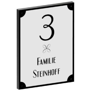 Naambord voordeur Retro look 200×150 mm (513)