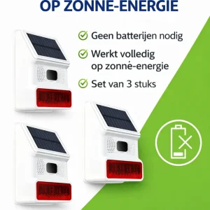 3-pack Zonne-energie Bewegingssensor