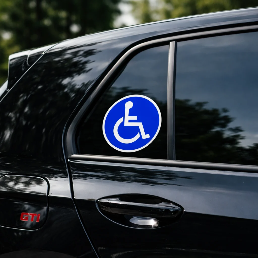 Gehandicapten parkeer sticker set (3 stuks) - Afbeelding 2