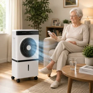 Senioren Aircooler zonder Slang zonder Bukken – aircooler