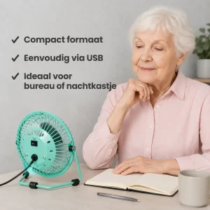 Senioren Compacte Tafelventilator