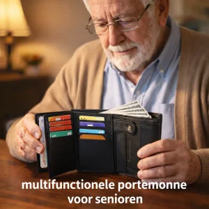Multifunctionele portemonnee voor senioren