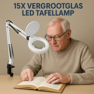 15X Vergrootglas LED Tafellamp