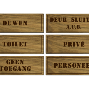 Deurbord 150×50 mm. Teakhout (Art.1651)