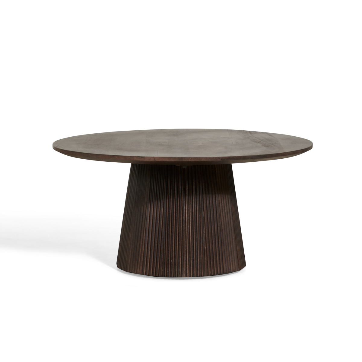 Bijzettafel Mokka – Donkerbruin Ø80cm
