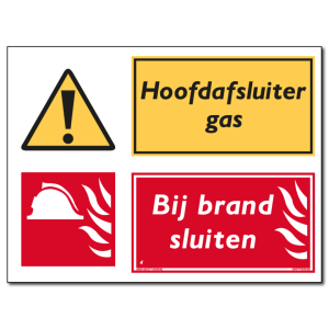 Hoofdafsluiter gas Bij brand sluiten (DCO37)