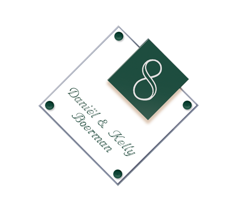 Naambord Acrylaat – Gravoglas (art. 1103)