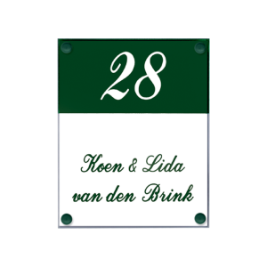 Naambord Acrylaat Perspex – Gravoglas (art. 1152)