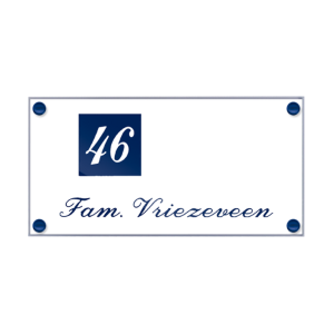 Naambord Acrylaat Perspex – Gravoglas (art. 1154)