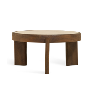 Salontafel Bora – Ø75cm Bruin
