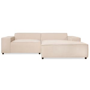 Hoekbank Lara – Stof Beige Rechts