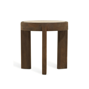 Bijzettafel Bora – Ø50cm Bruin