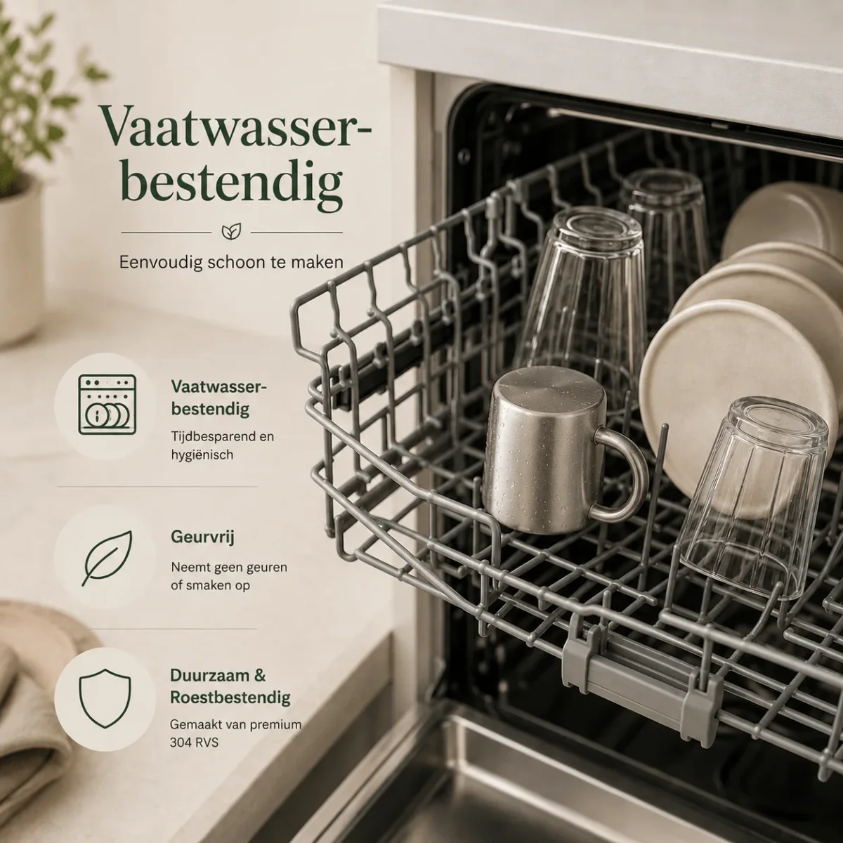RVS Mok met Handvat - Afbeelding 7