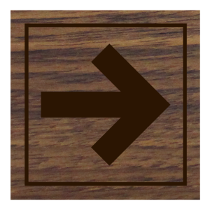 Bewegwijzeringsbord Pijl Teakhout