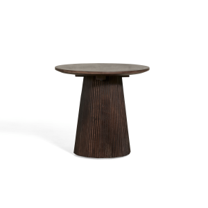 Bijzettafel Mokka – Donkerbruin Ø50cm