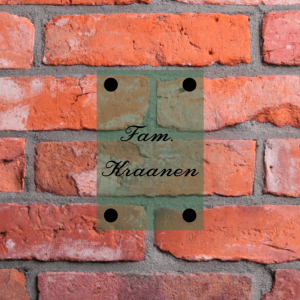 Perspex naambord – 1036