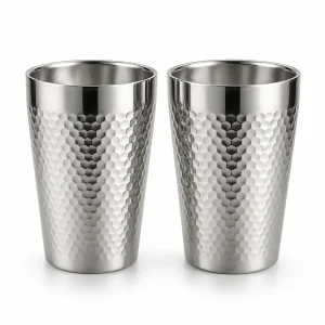 RVS Luxe drinkbeker 350ml  set van 2