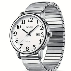 Horloge met extra grote cijfers wit