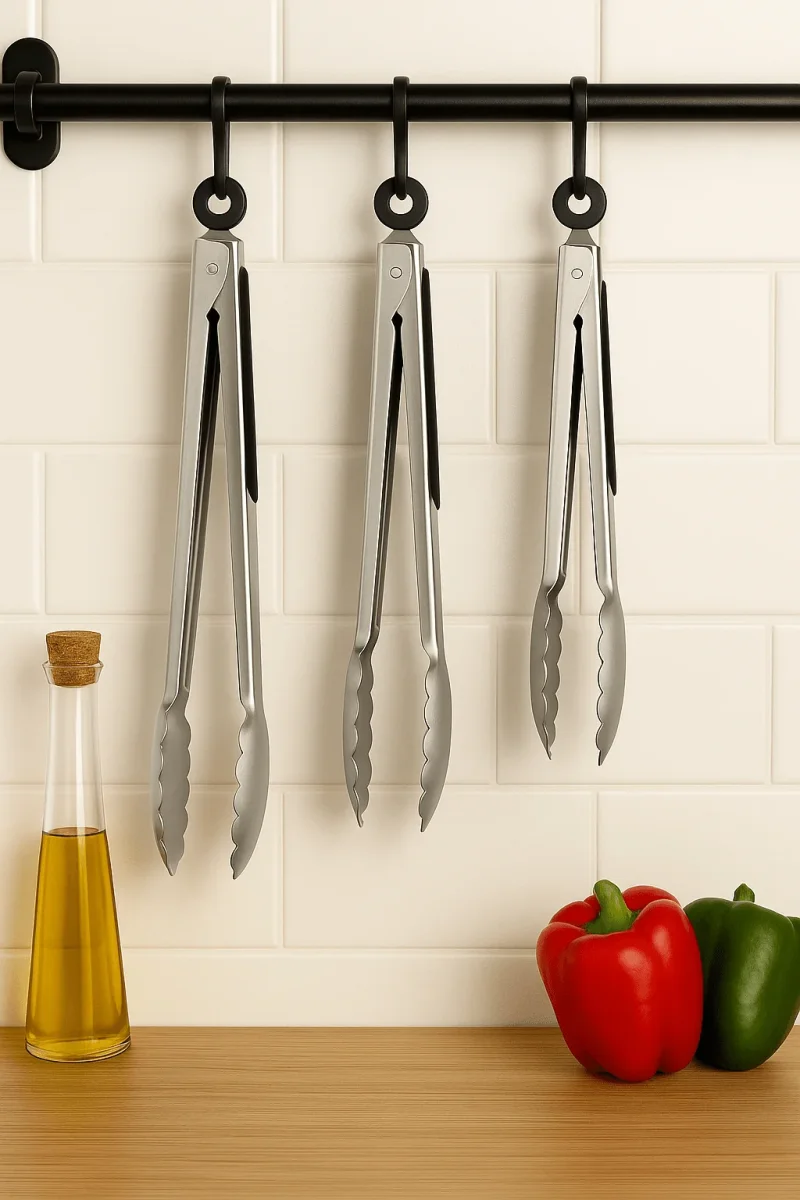 RVS Keukentangen Set – 3 stuks - Afbeelding 3
