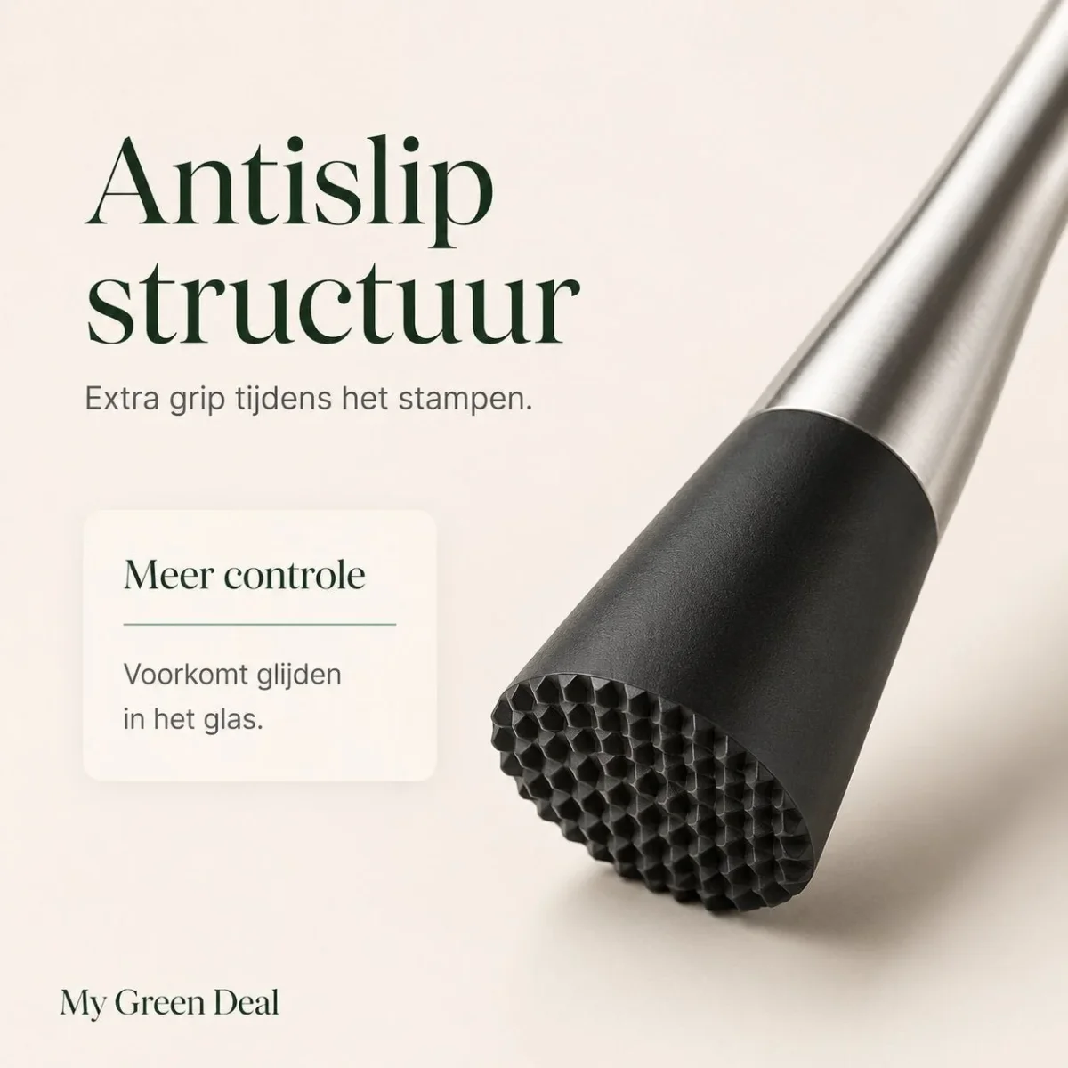 RVS Cocktail Stamper - Afbeelding 3