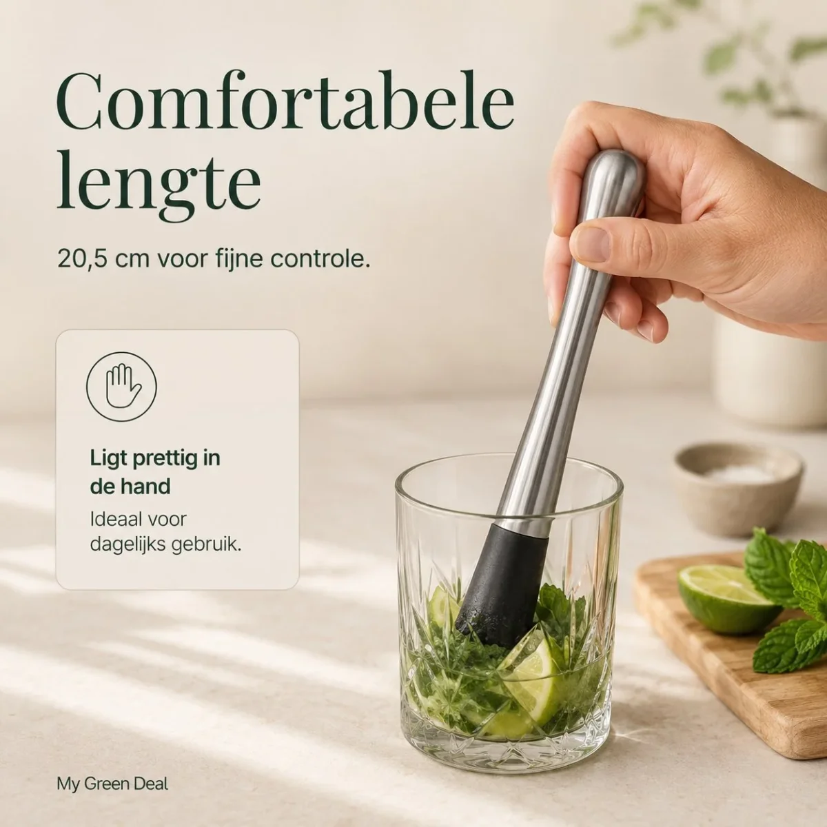 RVS Cocktail Stamper - Afbeelding 4