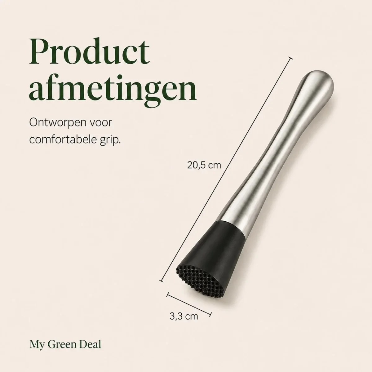 RVS Cocktail Stamper - Afbeelding 6